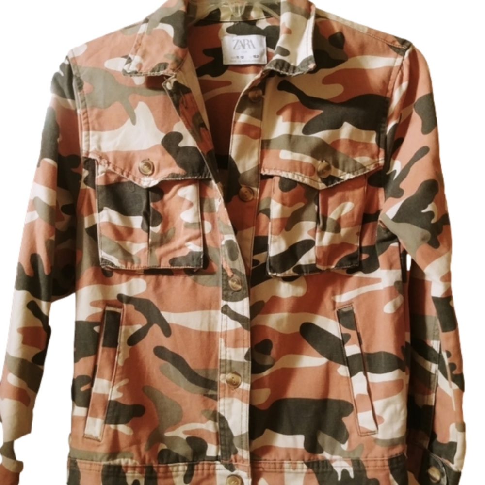 Zara unisex kids army jacket